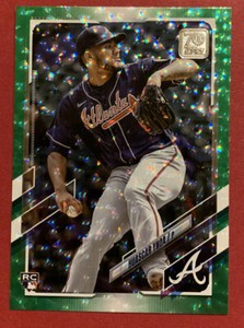/499 HUASCAR YNOA RC - 2021 Topps Update - GREEN FOIL PARALLEL #US21 - BRAVES