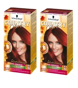 2xPack Schwarzkopf Country Colors Intensive Tint - 58 Grand Canyon Granet Red - Bild 1 von 1