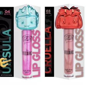 NEW Funko Pop Disney Villains High Shine Lip Glosses: Ursula & Cruella SOLD OUT! - Picture 1 of 6