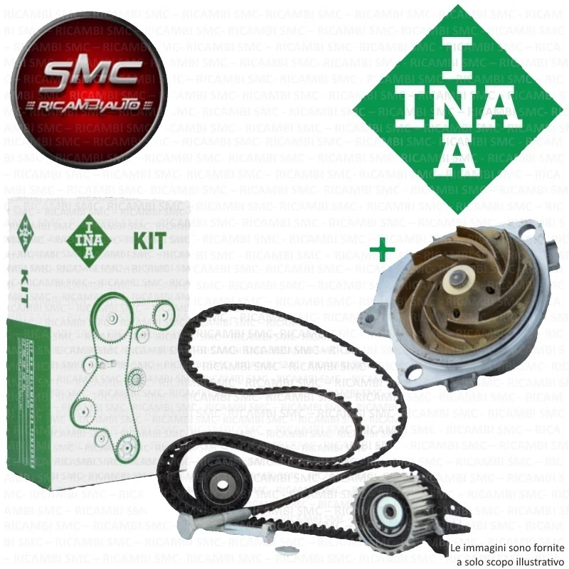 Kit distribuzione + Pompa acqua INA FIAT PUNTO (188) 1.2 Bifuel KW 44 CV 60 - Immagine 1 di 1