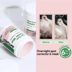 Oxe Cure Acne Clear Powder Mud Blemish Treatment Skin Skincare Fast Result x5 - Picture 1 of 10