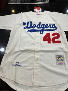 Los Angeles Dodgers Jackie Robinson Size 50 Jersey Mitchell & Ness - Picture 1 of 8