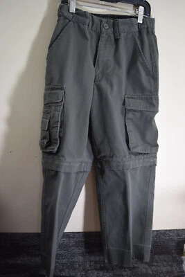 Boy Scout YOUTH 6 S Official Convertible Pants 28x23 Heavy Duty Canvas Shorts - Image 1 of 4