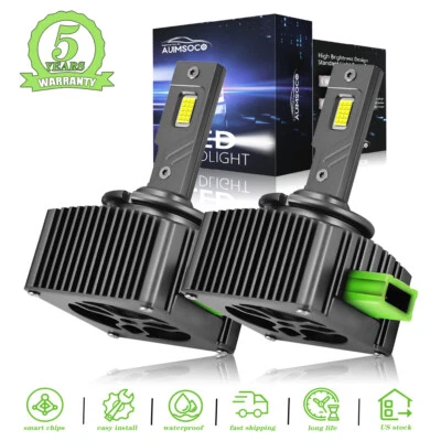 For Jaguar XKR 2015 D3R D3S LED Headlight Xenon HID REplace White 100W 1000000LM - Imagem 1 de 4