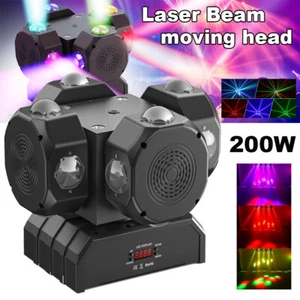 Halloween 200W LED Laser Moving Head Light RGBW Beam Stage Light DMX DJ Lighting - Picture 1 of 12