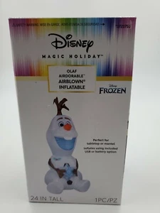 Gemmy Disney Magic Holiday Olaf Frozen Airdorable  Airblown Inflatable - Picture 1 of 12