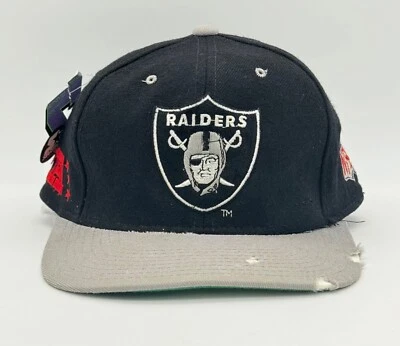 Gorra deportiva ajustada 100 % lana Oakland Raiders Starter NFL vintage -7 Las Vegas Foto 1 de 4