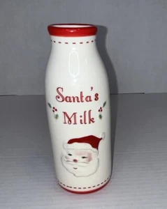 Santa Milk Bottle Holiday Time - Milk Bottle Only Leave Out For Santa - Picture 1 of 2