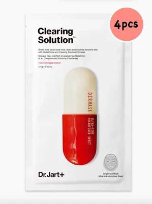 Dr. Jart+ Dermask Micro Jet Clearing Solution Sheet Mask 4 sheets  Sale!! - Image 1 of 3