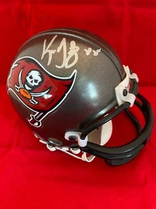 MINI CASCO FIRMADO POR KEN DILGER TAMPA BAY BUCCANEERS RARO PALM BEACH CERTIFICADO DE AUTENTICIDAD - Imagen 1 de 2