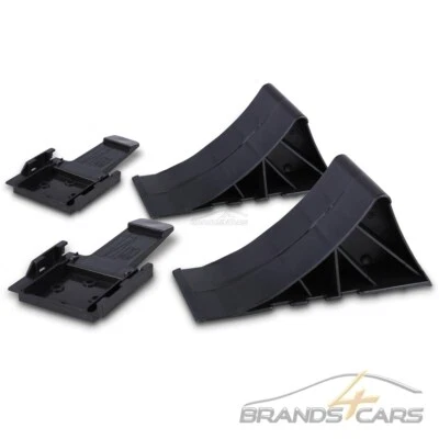 ENVA 2x ANHÄNGER UNTERLEGKEILE INKL. HALTERUNG BREMSKEILE PKW RADKEIL bis 1600kg