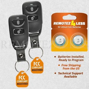 2 Remote For 2009 2010 2011 Hyundai Accent Keyless Entry Remote Key Fob - Picture 1 of 5