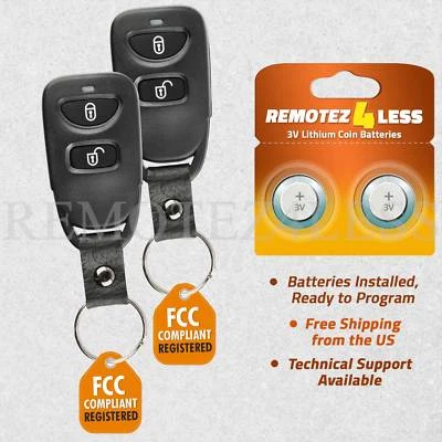 2 Remote For 2009 2010 2011 Hyundai Accent Keyless Entry Remote Key Fob Foto 1 de 4