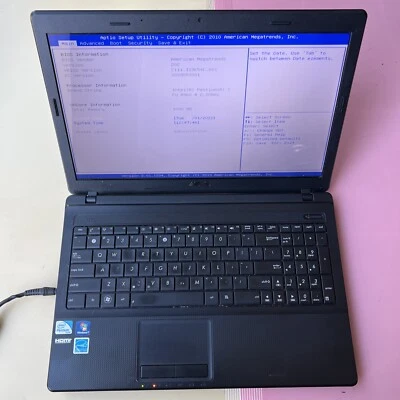 ASUS X54C  15.6" Intel Pentium B960 2.20Ghz 4GB RAM 0GB HDD PARTS OR Repair - Image 1 of 4