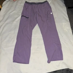 ScrubStar 4-way Stretch Scrub Pants Size Large Heather Lavendar - Picture 1 of 3