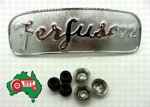 Tractor Chrome Front Badge Fits for Massey Ferguson FE35 4Cylinder - Picture 1 of 3