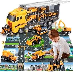 Toddler Toys for 3-9 Years Old Boys Construction Toys Car Double Side - Picture 1 of 7