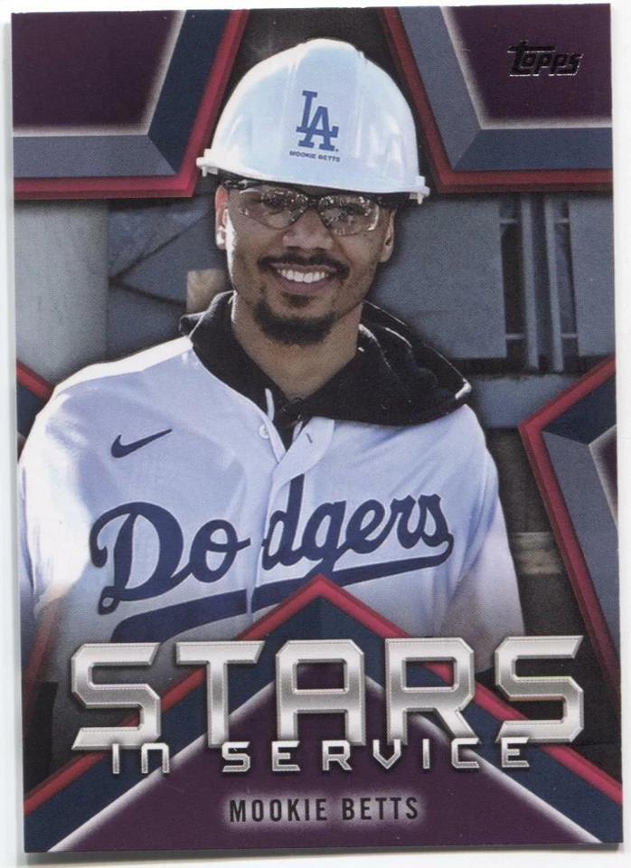 2021 Topps Series 1 MOOKIE BETTS Stars in Service - LOS ANGELES DODGERS - #SSI-7 - Image 1 of 1