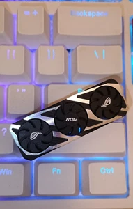 ROG STRIX TOUCHSTONE Graphic Card Aluminum Keycap SHIFT Key replacement 2.75u - Picture 1 of 8