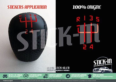 Autocollant Stickers Renovation Pommeau 19 16S V Gear knob gearknob R19