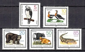 18211/ DDR 1985 – Mi 2952-2956 – Bedrohte Tiere – postfrisch - Bild 1 von 1