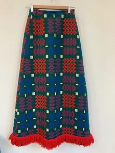 Vintage Saks Five Ave Wolle Winter Maxi Rock England Made 25" Taille Rita Waldman - Bild 1 von 11