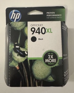 Original HP 940XL Tintenpatrone Schwarz, Hohe Kapazität C4906AN Abgelaufen Mai 2015 VERSIEGELT - Bild 1 von 2