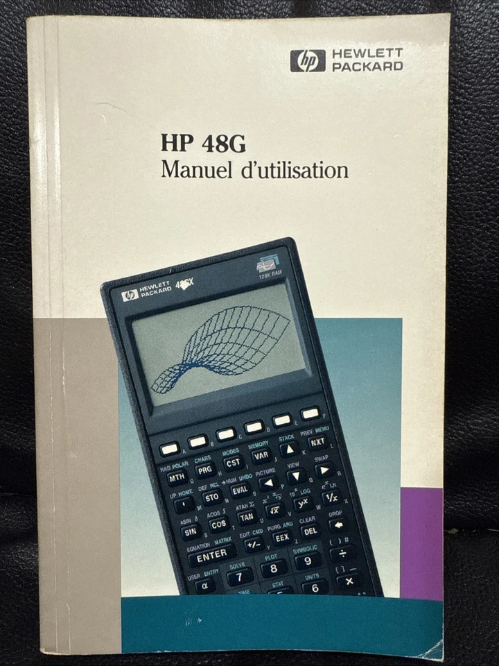 HP 48G Series FRENCH Advanced User's Reference Manual | Manuel d'utilisation - Image 1 of 3
