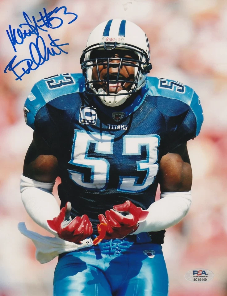 KEITH BULLUCK  TENNESSEE TITANS  PSA AUTHENTICATED  ACTION SIGNED 8x10 - Image 1 of 1