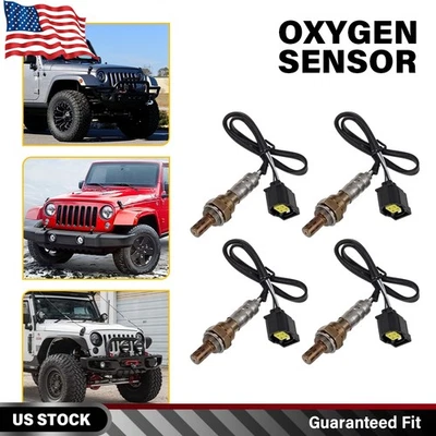 4X Oxygen Sensor Up&Downstream For 2001-2018 Jeep Wrangler V6 3.6L 3.8L L6 4.0L - Image 1 of 4