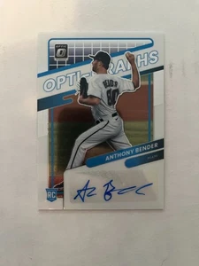 Scheda Optic Rookie Anthony Bender autografata autografata 2022 OG-AB - Foto 1 di 1