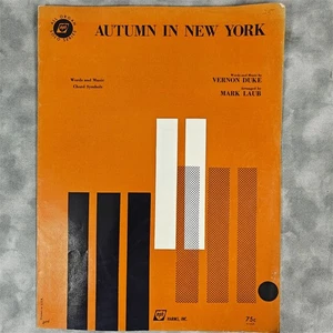 Autumn in New York - Vernon Duke - Mark Laub Orgel Solo Serie 1966 Noten - Bild 1 von 3