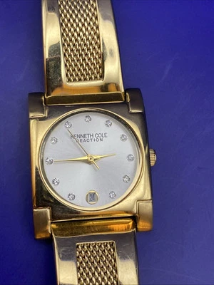 Kenneth Cole Reaction Gold Tone Square Ladies Watch - Изображение 1 из 4