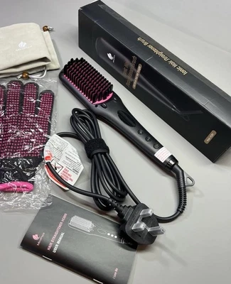 MiroPure Hair Straightener Ionic Brush Hot Nano Comb MCH Wide Heated 3D Teeth - Image 1 of 4