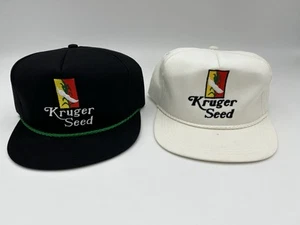 lot of 2 Kruger Seed Vintage Hast Cap K-Products Snapback - Picture 1 of 10