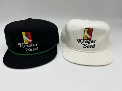 lot of 2 Kruger Seed Vintage Hast Cap K-Products Snapback - Image 1 of 4