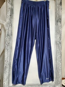 XL Vtg NIKE Breakaway Snap Up Basketball Warm Up Pants 90s 36-38W X 33" swoosh - Picture 1 of 5
