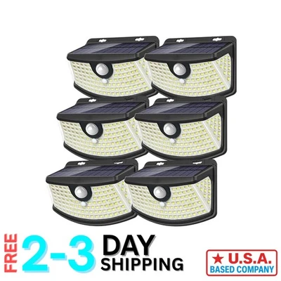 270° Wide Angle Waterproof Solar Lights - Motion Sensor 6-Pack for Garden & Yard - Image 1 of 4