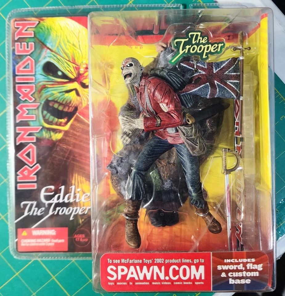 Iron Maiden Eddie the Trooper Action Figure 2002 Mcfarlane Toys Sealed Spawn - Image 1 of 4