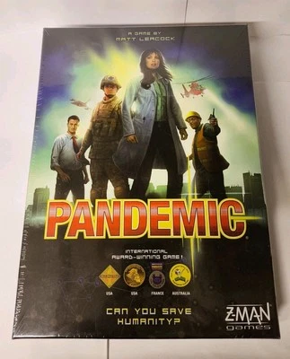 *NEW SEALED* Pandemic Board Game by Z-Man Games, Cooperative Board Game 1995 - Image 1 of 2