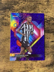 2023-24 Finest UEFA Club Competitions #35 Alexander Isak Purple Shimmer #/199 - Picture 1 of 2