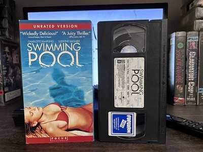Swimming Pool VHS Tape 2003 Unrated Version Thriller Late Release Rare OOP HTF - Image 1 of 4
