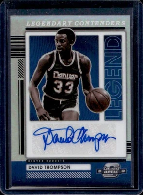 2021-22 Contenders Optic David Thompson Legendary Auto #/149 Nuggets Foto 1 de 2