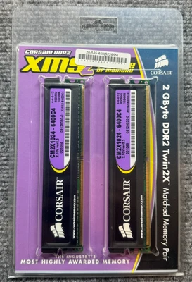 (2) Corsair XMS2 Xtreme Performance DDR2 Memory CM2X1024-6400C4 - Image 1 of 3