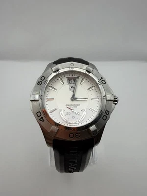 TAG Heuer Aquaracer WAF1011 – Silver Dial / Black Rubber Strap  - Image 1 of 4