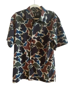 TacHuntFish Men’s Sz M Duck Hunter Dark Mojito Camo Short Sleeve Button Up Shirt - Picture 1 of 6