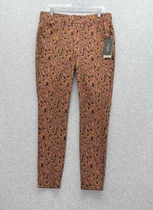 NYDJ Womens Pants Brown Black Medium Stretch Modern Legging Sculpt-Her Tapered - Picture 1 of 15