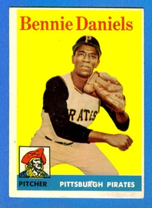 1958 Topps BENNIE DANIELS Pittsburgh Pirates Rookie Karte # 392 (sehr guter Zustand) - Bild 1 von 1