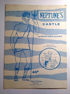 Neptuns Schloss Noten 1957 Worte Musik David Carr Glover King Neptun Kunst - Bild 1 von 4