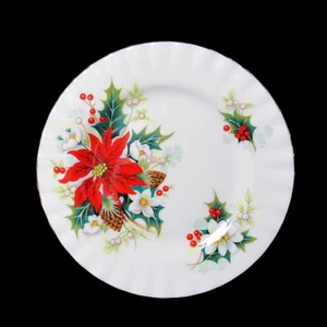 Poinsettia Royal Albert 6.25" Bread Plate NEW ORIGINAL WRAPPING Christmas - Picture 1 of 4